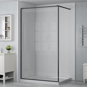 Product Viidako – Liista Inloopdouche met zwarte omlijsting – Nano Coating – Veiligheidsglas – Hip design – Hoogwaardige kwaliteit – 100x200cm