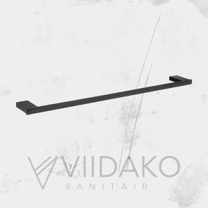 Product Viidako Handdoekrek Zeer fraai design – Mat Zwart – Hoge kwaliteit – Massief Messing