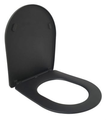 Product Shade Slim toiletzitting + deksel one-touch mat zwart