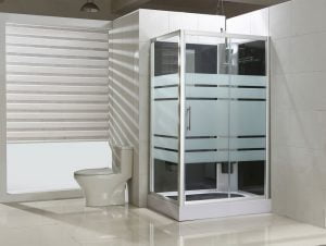Product Thermo rechts complete douchecabine 120x90x218 alu  5mm glas