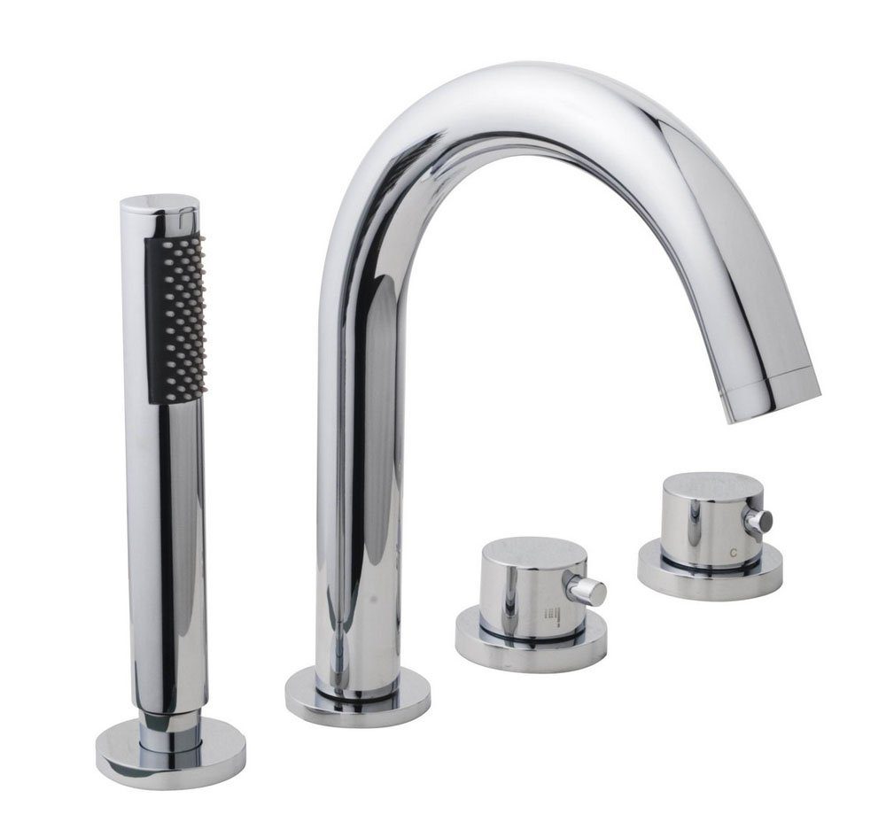 Product Wiesbaden Caral 4-gats badrandthermostaat afbouwset chroom