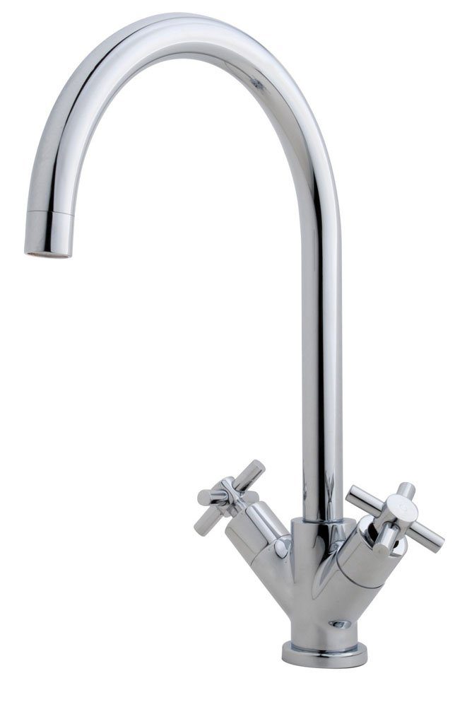 Product Cross keukenmengkraan 2-knops chroom