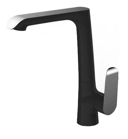 Product Tarma éénhendel-keukenmengkraan zwart/chroom