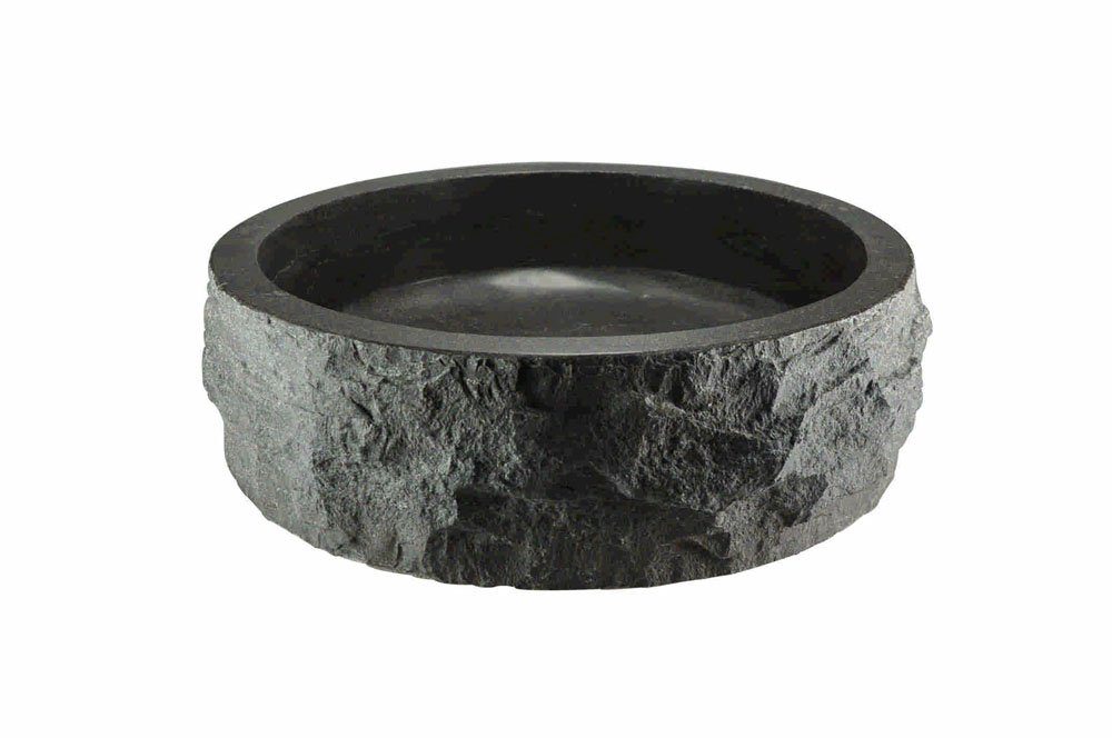 Product Wiesbaden – Raw waskom – Rond – Hamerslag – 40×12 cm – Hardsteen gezoet