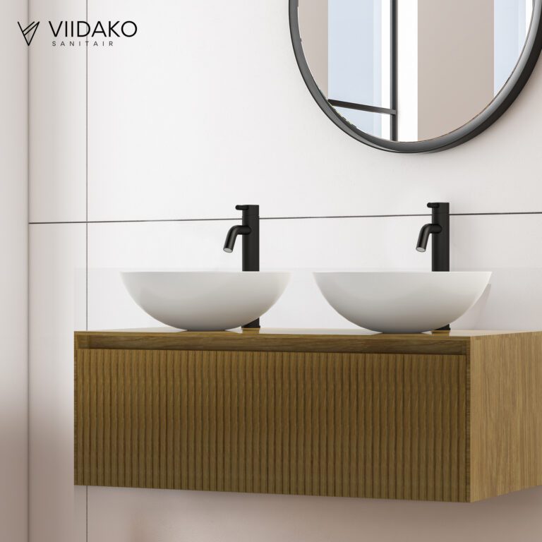 Product Viidako – Signature Design Badkamermeubel 100 cm breed – Pure – Top kwaliteit & perfect passend in uw Japandi badkamer! – Inclusief topblad
