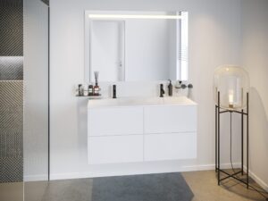Product Badmeubel – Solid Surface Excellence Europoint – 120 cm – wit