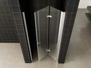 Product vouwbare nisdeur 800×2000 rechts 8mm NANO glas
