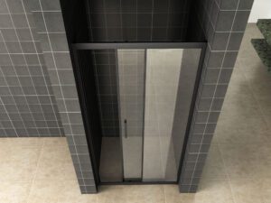Product Skyline schuifbare nisdeur 1000×2000 mat-zwart 8mm NANO