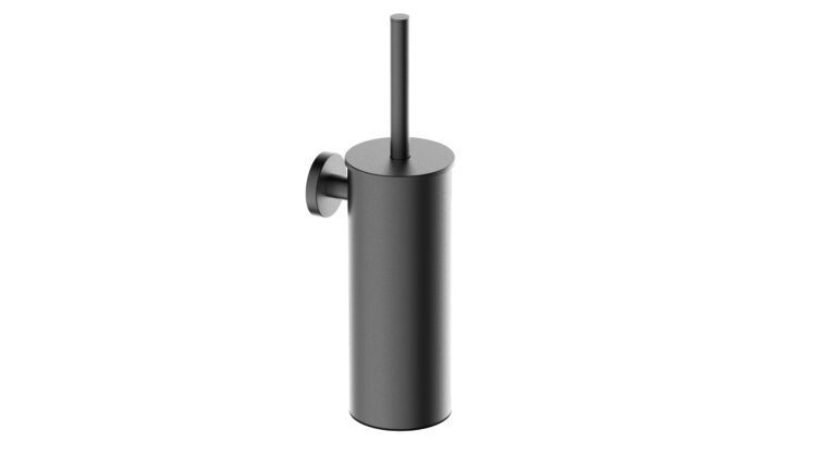 Product Alonzo toiletborstel met houder gunmetal