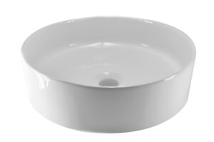 Product Wiesbaden – Link waskom – Rond – 40×12 cm – keramiek – glans wit