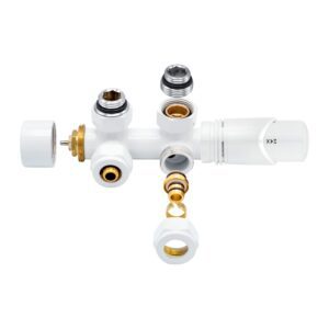 Product Middenaansluitset muur WIT  M30x16/2