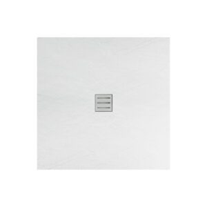 Product Aloni Acryl Douchebak- 90X90 cm – Mat Wit