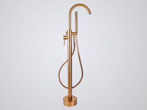 Product Kleinmann – Vrijstaande badkraan – Geborsteld Brons – PVD coating