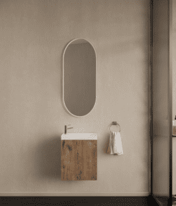 Product Gliss – Fonteinkast – Wellington Oak – met Fontein – Hoogglans wit