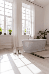 raambekleding badkamer