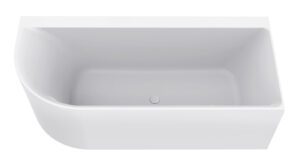 Product Kleinmann Hoekbad Bobbii – Glans Wit – 180×80 cm – RECHTS