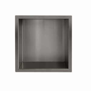 Product Demis inbouwnis 30 x 30 x 10 cm gun metal PVD